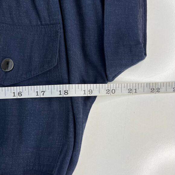 Elie Tahari Women's Belted Ankle Jumpsuit Blue Corporate Core Minimalist Size S - Picture 13 of 16